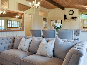 Spacious open-plan living area | Pampita Lodge - Tickton Hall Cottages, Beverley