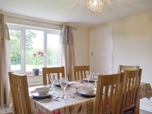 Airy dining room | Rose Farm Cottage, Frostenden, near Beccles