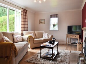 Comfortable lounge with wood burner and 42” Freeview TV | Ashlea, Barnard Castle