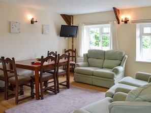 Spacious yet cosy open plan living area | Mill Cottage - Trimstone Manor Cottages, Trimstone, near Woolacombe