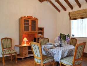 Charming wood-floored dining room | The Annexe, Lower Withington, near Knutsford