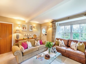 Comfortable and warm living room with wood burner | Adair Cottage - Meresyke Farm, Wigglesworth, near Settle