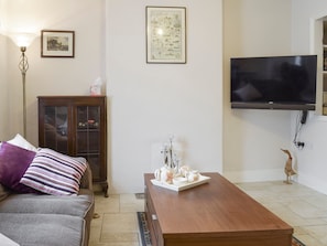 Cosy living area with 38 inch wall mounted TV | The Plough, Bampton, near Witney