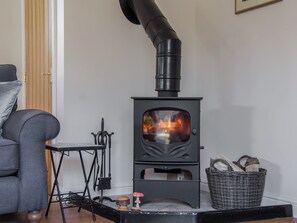 Wood burner | The Coach House - Old Downs Farm, Sandwich Bay, near Sandwich
