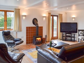 Delightfully spacious living area with French doors to the garden | Windmill Barn, Windmill Hill, near Hailsham