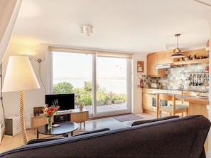Practical well equipped kitchen /diner for two | Studio Sea Urchin, Carbis Bay, near St Ives