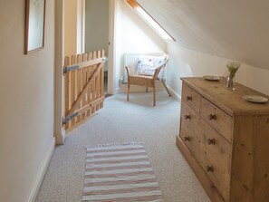 First floor landing area with stair gate | Old Dairy - Old Hall Farm Cottages, Walpole, near Halesworth