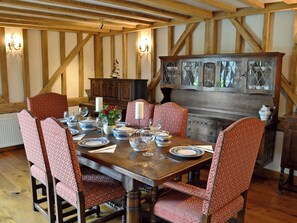 Elegant dining area | Romden Barn, Smarden, near Ashford