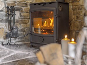 Cosy wood burner | Barnacle, Bucks Mills, near Bideford