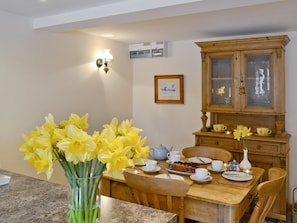 Convenient dining area in kitchen | Honey Cottage - Bramble Cottage and Honey Cottage, Newland, near Coleford