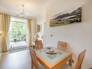 Inviting dining area | Apartment 14, Silverdale, near Arnside