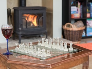 Open plan living/dining room with wood burner | Highbury Annexe, Frampton-on-Severn, near Stroud