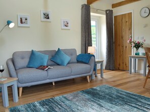 Tastefully furnished living area | Cornbrash Farm Cottage, Earlsdown, near Heathfield