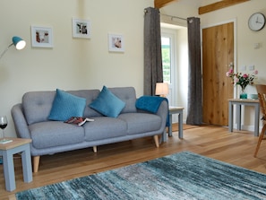 Tastefully furnished living area | Cornbrash Farm Cottage, Earlsdown, near Heathfield