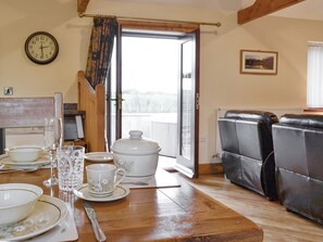 Light and airy dining space | The Old Byre - West House Farm, Dearham, near Maryport