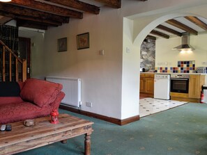 Living room with wood burner | Valley Cottage, Cwm Penmachno, near Betws-y-Coed