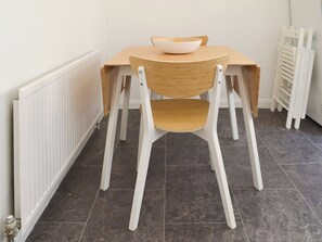 Modest dining area in the kitchen diner | Avocet Cottage, Sheringham