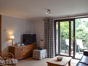 Living room with Patio doors | Picket Hill Cottage - New Forest Cottages, Picket Hill, near Ringwood