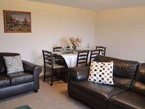 Living room with dining area | Grangemoor Barn, Scots Gap, near Morpeth