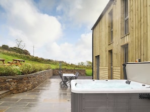 Savour the magnificent views from the luxury hot tub | Heartwell Cottage - Bowlees Holiday Cottages, Wolsingham, near Stanhope