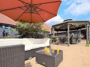 Charming sitting out area | Doves Barn, Badley, near Needham Market