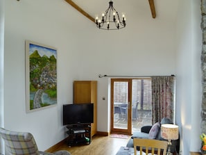 Cosy living area | Little Barn, Govilon, near Abergavenny