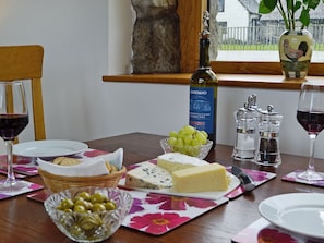 Attractive dining area | Little Barn, Govilon, near Abergavenny