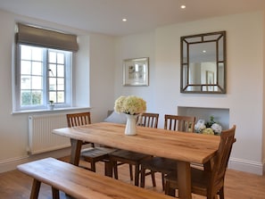 Living room with dining area | No.1 The Old School, Puddletown, near Dorchester