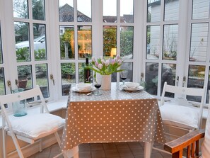 Dining area | The Studio - Knowle Lodge, Cuckfield, near Haywards Heath