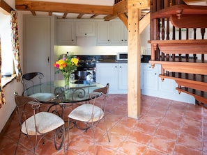 Kitchen/diner | The Hayloft - Waulkmill Cottages, Kinross, near Perth