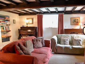 Comfortable and warm living room with wood burner | North Huckham, Huckham, near Dulverton