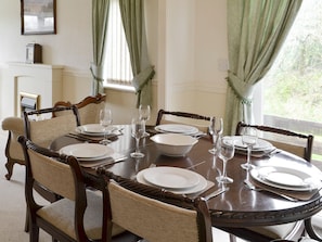 Elegant dining area | Acacia - Thornbury Holiday Park, Woodacott, near Holsworthy