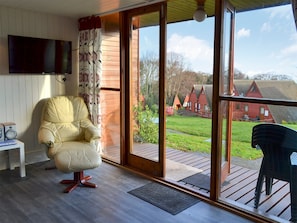 The living room gives on to the verandah | Bay View, Kingsdown, near Deal
