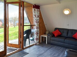 The living room is shared with the dining area | Bay View, Kingsdown, near Deal