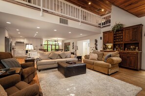 Living Room Area with wet bar