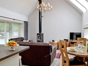 Open plan modern living space | Longcroft Dairy, Oyne, near Inverurie