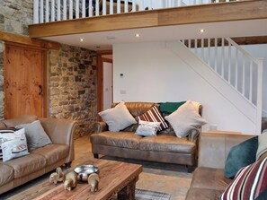 Thoughtfully furnished living room | The Barn, Harwood Dale, near Scarborough
