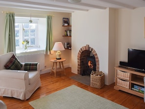 Warm and cosy living area | Rowan Cottage, Aislaby, near Whitby