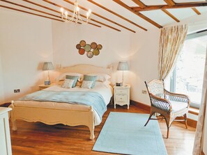 Tastefully furnished double bedroom | Beach Bay Cottage, Carnish, Uig, Isle of Lewis