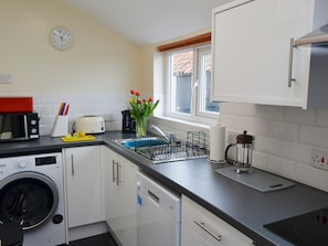 Kitchen | Brier Dene End Cottage - Brier Dene Farm Cottages, Old Hartley, near Whitley Bay 