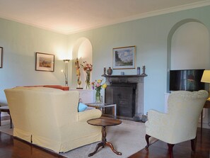 Large living/dining room with open fireplace | The Court House, Nr. Kirkby Lonsdale
