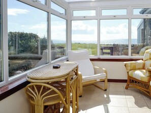 Light and airy conservatory with sea views | West Barr Cottage - West Barr Holiday Park, near Port William