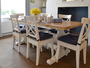 Light and airy dining room | Apple Tree Cottage, Near Holt
