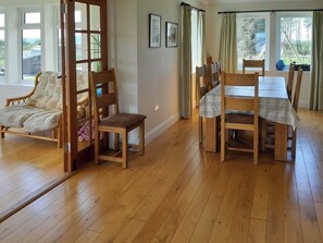 Light and airy dining area | Degnish Farmhouse, Kilmelford, near Oban