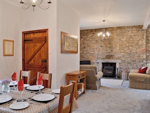 Dining area looking into the living room | Horsepark Cottage, Gatehouse of Fleet