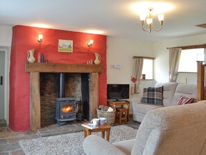 Gorgeous living area with wood burner | Bryntrisant, Devil’s Bridge, near Aberystwyth