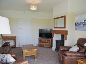 Spacious living room with patio doors | Wayside, Beadnell