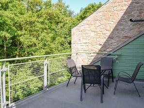 Balcony | The Grain Rooms - Spindlestone Mill Apartments, Belford, near Bamburgh