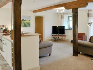 Delightful open plan living space | The Grain Rooms - Spindlestone Mill Apartments, Belford, near Bamburgh