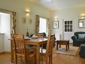 Enjoy a romantic meal in the dining area | Westerton Lodge - Westerton, Crieff